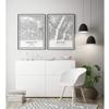 Kansas City map poster print | Modern black and white wall art | Scandinavian home decor | Kansas City prints artwork | Fine art posters 20x30 view 3
