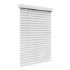 ARLO Faux Wood Blinds with Crown Valance - 27" Width x 73" Height, White, Cordless Window Shades for Indoor Windows, 2" Faux Wooden Blinds for Home view 1