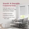 ARLO Faux Wood Blinds with Crown Valance - 27" Width x 73" Height, White, Cordless Window Shades for Indoor Windows, 2" Faux Wooden Blinds for Home view 4