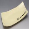 SOUSEN Kiln Original SOUSEN Long Plate, Yellow-Green, 10.6 inches (27 cm), Seto Ware Long Square Plate, Large, Black Cat Pattern view 2