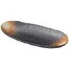 Yamashita Kogei 14053320 Large Pot, Black, 13.0 x 1.8 inches (33 x 4.5 x 4 cm), Black Bimen Boat-Shaped Moribottle view 1