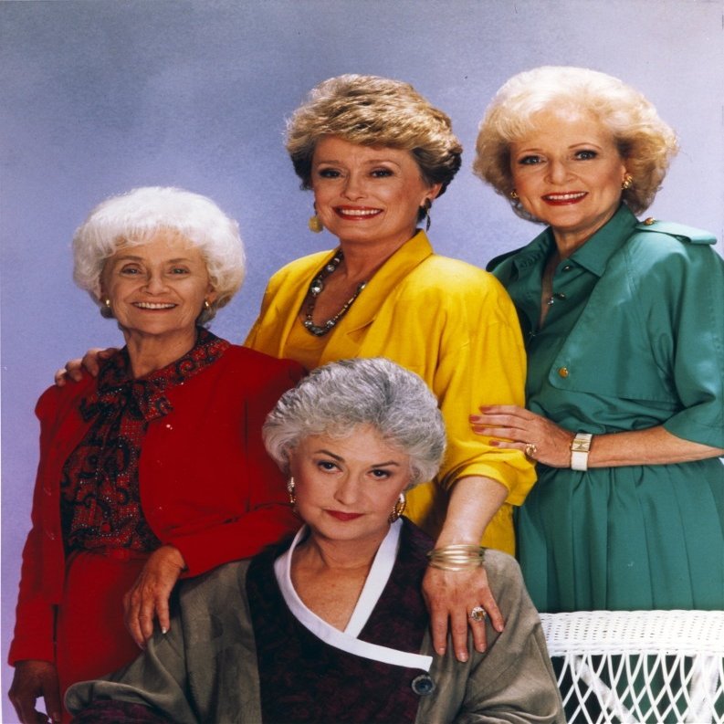 Golden Girls smiling Posed Group Portrait Photo Print (24 x 30)