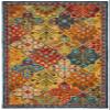 SAFAVIEH Aspen Collection 5' x 8' Blue/Orange APN514M Handmade Boho Wool Area Rug view 3