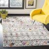 SAFAVIEH Area Rug 8x10 - Adirondack Collection - Large - Light Grey & Fuchsia, Moroccan Boho Design, Non-Shedding & Easy Cleaning, Ideal for Living Room, Bedroom, Office, Dining Space (ADR204F) view 1