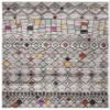 SAFAVIEH Area Rug 8x10 - Adirondack Collection - Large - Light Grey & Fuchsia, Moroccan Boho Design, Non-Shedding & Easy Cleaning, Ideal for Living Room, Bedroom, Office, Dining Space (ADR204F) view 3