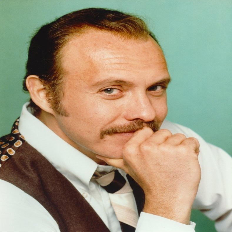 Hector Elizondo in Brown Vest and White Long Sleeve Polo Photo Print (24 x 30)