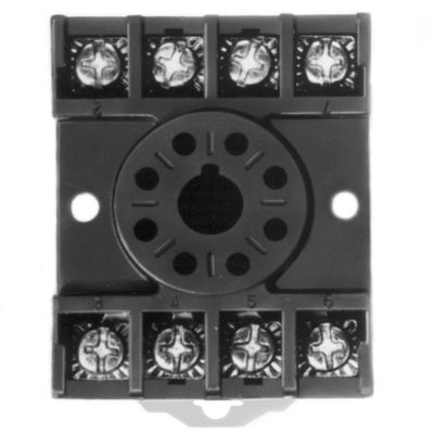 SSAC OT08PC Socket, Octal, 8 Pin, Pressure Clamp Terminals