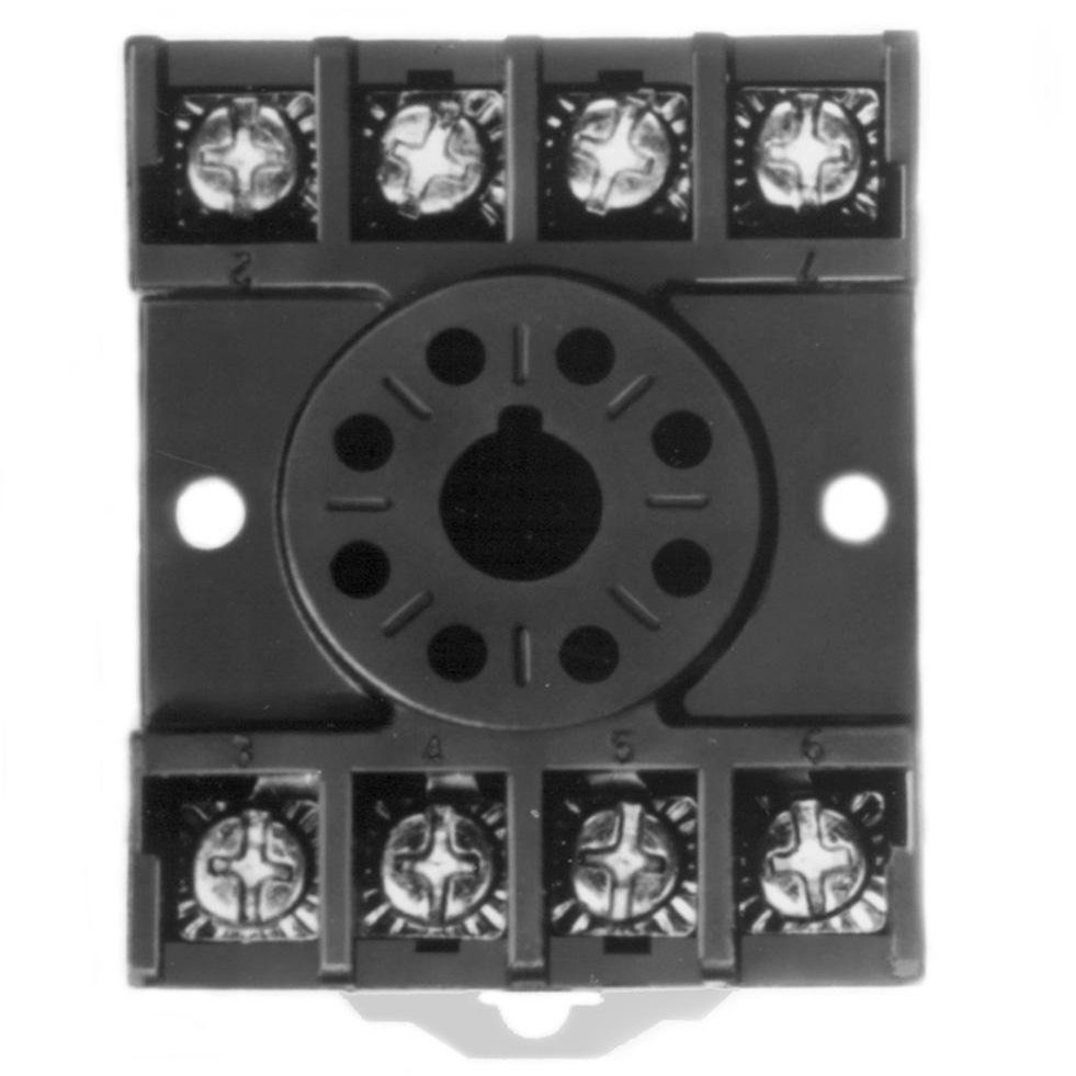 SSAC OT08PC Socket, Octal, 8 Pin, Pressure Clamp Terminals