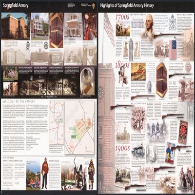 14" x 24" 2010 Map of Spring field Armory National Historic Site Massachusetts