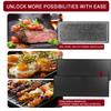 Artestia 1500W Large Size Raclette Cheese Grill Adjustable Temperature Korean BBQ Grill, Cheese Raclette with Grill Stone and Food-Grade Ceramic Glaze Reversible Aluminum Plate for Parties Family view 4