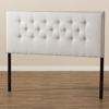 Baxton Studio Windsor Modern and Contemporary Greyish Beige Fabric Upholstered Queen Size Headboard Beige/Queen//Contemporary/Fabric Polyester 100%"/LVL/Foam view 2