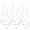 AimtoHome Party Swirl Decorations, Hanging Swirl for Ceiling Decorations, Silver, Pack of 30 view 1