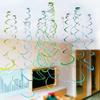 AimtoHome Party Swirl Decorations, Hanging Swirl for Ceiling Decorations, Silver, Pack of 30 view 4