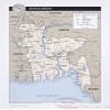 18" x 24" 2001 Map of Bangladesh International Boundary National Capital Elevation Point view 1