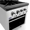 CookRite ATSP-18-2 Two Burner Stock Pot Stove Natural Gas Stainless Steel Countertop - 160,000 BTU view 3