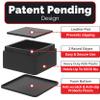 iPrimio Bed Risers 2 Inch Lift - Square, Heavy Duty, 4 Pack, Up to 10000lbs - Bed Raising Blocks, Furniture Risers, Couch Risers - Safe, Sturdy Bed Lifts for College Dorm Rooms, Tables, Desk Riser view 4