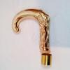 Replica Warehouse LOT OF 2 PCS BRASS WALKING STICK HEAD VICTORIAN DESIGNER ANCHOR, CANE HANDLES view 2