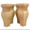 Highland Manor Wood Products Square Abilene Bun Foot - 4 1/2" Tall x 3 3/8" Wide (Cherry) (Set of 4) view 1