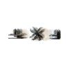 Glass Cube Connectors for 3/16" Thick Glass - 4 Way Glass Cubby Display Joiner - Chrome - 10 Pack view 2