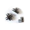Glass Cube Connectors for 3/16" Thick Glass - 4 Way Glass Cubby Display Joiner - Chrome - 10 Pack view 3