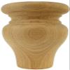 Highland Manor Wood Products Abilene Bun Foot - 4 1/2" Tall x 3 3/8" Wide (Cherry) (Set of 4) view 2