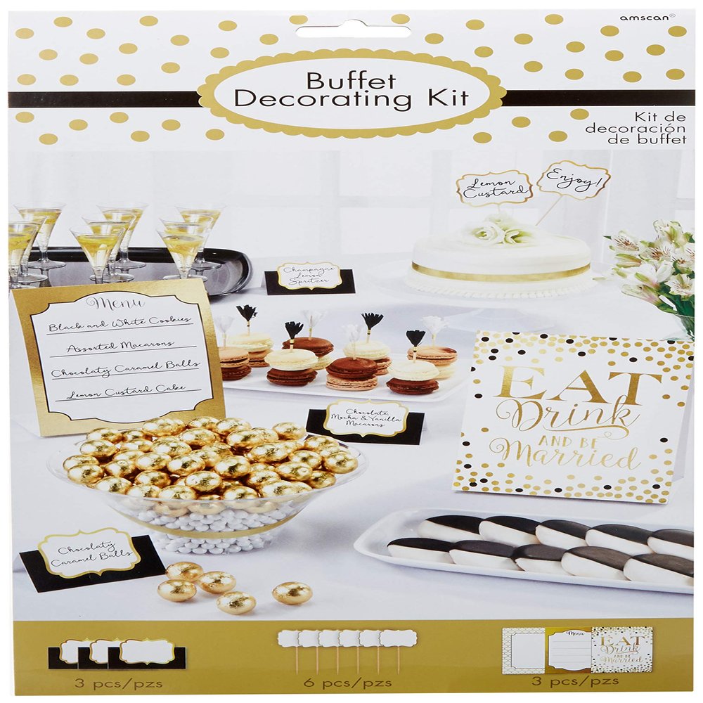 "Eat Drink & Be Married" Buffet Decorating Kit