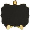 Amscan Rustic Charm Mini Wood Chalkboard Easels - 3" x 3.5" (6 Pc.) - Premium Small Display Stand for Messages, Events, Labels - Great for Home, Wedding, Party Decor view 1