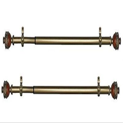 Achim Home Furnishings Camino Ava Window Rod and Finial, 66 to 120-Inch (Set of 2)