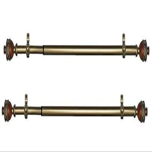Achim Home Furnishings Camino Ava Window Rod and Finial, 66 to 120-Inch (Set of 2)