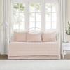 Intelligent Design Brooklyn Cotton Daybed Cover - Jacquard Tufted Chenille with Quilted Reverse, All Season Bedding with Bedskirt, Matching Shams, Decorative Pillow, Pink 39"x75" 5 Piece view 1
