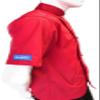 CHEFSKIN Tomato Red Lightweight Chef Jacket Coat Short Sleeve Comfortable Cool Beanie Hat Personalize (Available) (with Embroidery) view 2