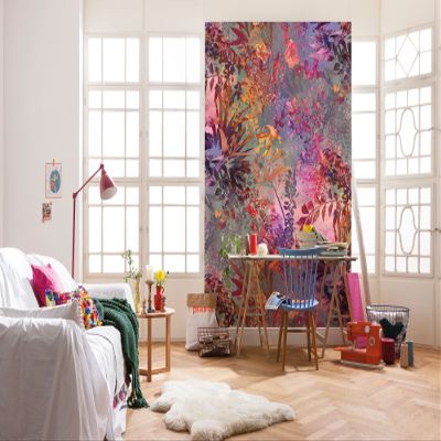 Komar 4-211 Wild Garden Wall Mural, Purple
