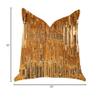 Plutus Brands Thames City Lights Double Sided Luxury Throw Pillow, 20" x 20", Brown/Gold view 3