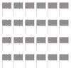 Beistle Plastic Checkered Flags 24 Piece, 11" x 17", Black/White view 1