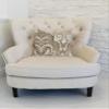 Plutus Brands Tawny Isabella Damask Double Sided Luxury Throw Pillow, 12" x 25", Brow/Grey/Beige view 2