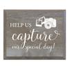 LifeSong Milestones Oh Snap Help Us Capture Our Special Day Decorative Wedding Party Signs for Ceremony and Reception for Bride and Groom (8x10) view 1