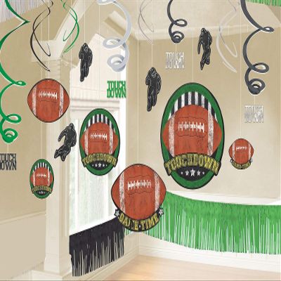 Amscan Football Giant Room Decorating Kit Party Supplies, Multi