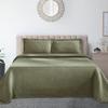 BLUENILEMILLS Premium 100% Cotton Woven Jacquard Matelasse Bedspread Set, Oversized Bedding, Embossed Cotton Fabric, Soft, Breathable, Medium Weight, Basketweave, King, Sage by Blue Nile Mills view 1