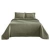 BLUENILEMILLS Premium 100% Cotton Woven Jacquard Matelasse Bedspread Set, Oversized Bedding, Embossed Cotton Fabric, Soft, Breathable, Medium Weight, Basketweave, King, Sage by Blue Nile Mills view 2