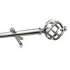 A&F Rod Dcor Medusa 13/16 Curtain Rod 120-170 inch - Satin Nickel view 1
