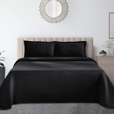 BNM Luxurious Textured Cotton Woven Jacquard Matelasse Premium Quality Bedspread Set, Oversized Bedding, Embossed Cotton Fabric, Soft, Durable, Medium Weight, Basketweave, Twin Size, Assorted colors