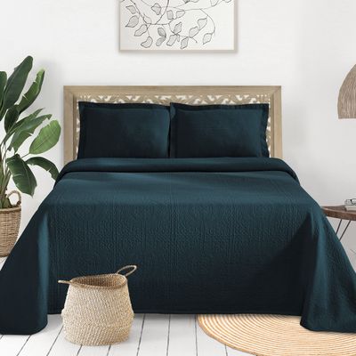 BLUENILEMILLS BNM Matelasse Bedspread, Set of 3, Oversized Bedding, Soft, Breathable, Lightweight Blanket with Cotton Bedding Quilt Set,Coverlet,for Bedroom/Guest Room, Full Size