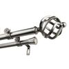A&F Rod Dcor Medusa 13/16 Double Curtain Rod 120-170 inch - Satin Nickel view 1