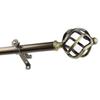 A&F Rod Dcor Medusa 13/16 Curtain Rod 120-170 inch - Antique Brass view 1