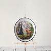 Chad Barrett Retreat Deer Great Outdoors 13" Round Decorative Enameled Tray view 2