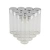12units 30x100mm 50ML Empty Jars Glass Bottle with Aluminium Silver Color Screw Cap Sealed liquid Food Gift Container (12, 50ML-Silver Lid) view 1