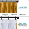 TWOPAGES 52 W x 102 L Pinch Pleat Room Darkening Velvet Curtain Drapery Panel for Traverse Rod or Track, Living Room Bedroom Meetingroom Club Theater Patio Door (1 Panel), Orange view 2