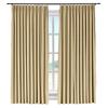 TWOPAGES 52 W x 102 L Pinch Pleat Room Darkening Velvet Curtain Drapery Panel for Traverse Rod or Track, Living Room Bedroom Meetingroom Club Theater Patio Door (1 Panel), Khaki view 1