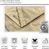 TWOPAGES 52 W x 102 L Pinch Pleat Room Darkening Velvet Curtain Drapery Panel for Traverse Rod or Track, Living Room Bedroom Meetingroom Club Theater Patio Door (1 Panel), Khaki view 3