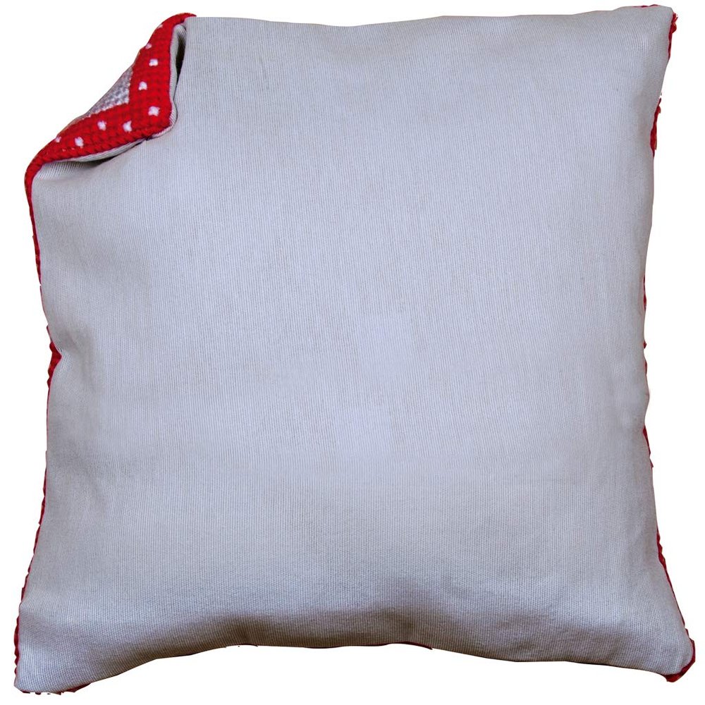 Vervaco Cushion Back Without Zipper Kit-Grey, Cotton, Multi-Color, 45 x 45 x 0,3 cm